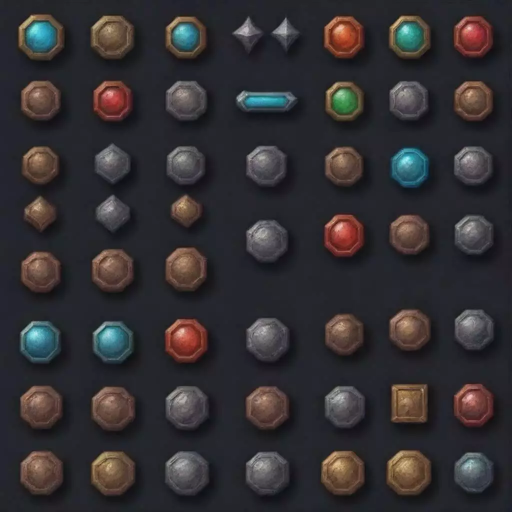 Разработка иконок и элементов управления для игр